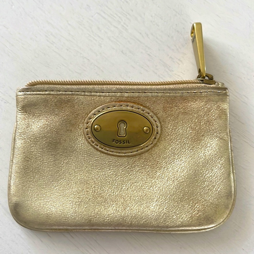 Fossil leather card/coin purse
